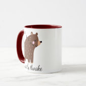 Mug Bearly Awake fun Citer mignon dessin animé animal  (Devant gauche)