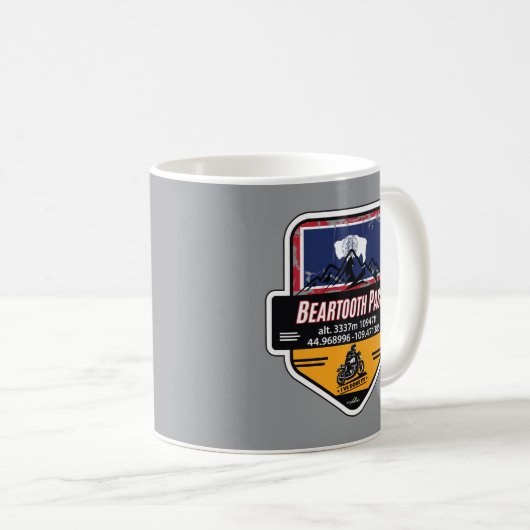 Mug Beartooth Pass Motorcycle US 212 01 (Devant droit)