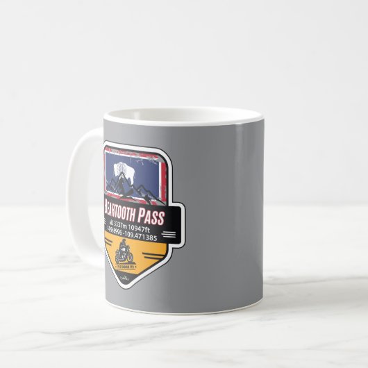 Mug Beartooth Pass Motorcycle US 212 01 (Devant gauche)