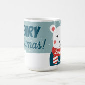 Mug Beary Christmas avec dessin animé blanc ours polai (Centre)