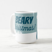 Mug Beary Christmas avec dessin animé blanc ours polai (Devant gauche)