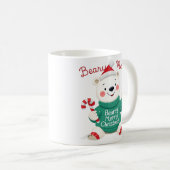 Mug Beary Joyeux Ours polaire de Noël (Devant droit)