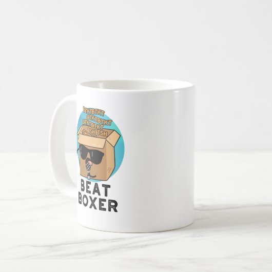 Mug Beat Boxer Funny Beatboxbox Pun (Devant gauche)
