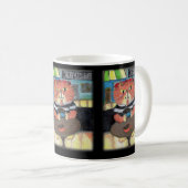 Mug Beatnik Poète Kitty Cafehouse Folk Art Fun (Devant droit)