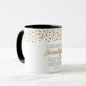 Mug Beau, 1 vers d'écriture sainte de Peter 3 (Devant gauche)