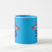Mug BEAU 50 BLEU Anniversaire (Centre)