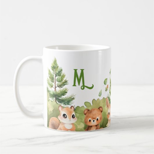 Mug Beau Aquarelle Animaux (Gauche)