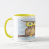 Mug Beau Aquarelle Chouette Amateurs (Gauche)