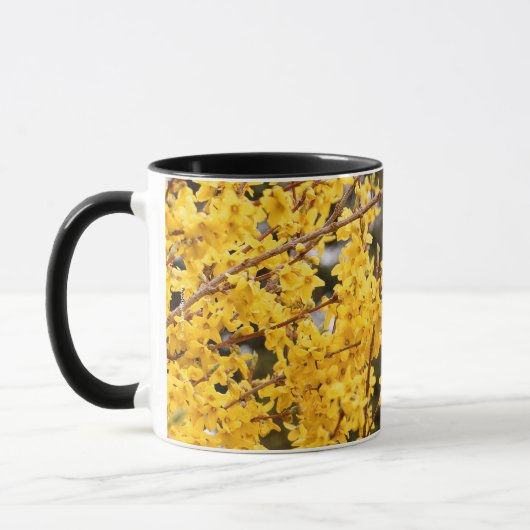 Mug Beau Arbuste de Forsythie Dorée (Gauche)