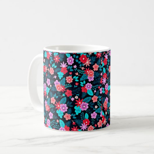 Mug Beau arrangement Ditsy Floral Pattern-56576 (Devant gauche)