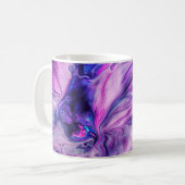 Mug Beau Arrière - plan de fumée violet de perruques (Devant gauche)