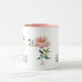 Mug Beau avec Amour, Fleurs et Chatons (Centre)