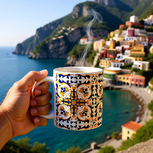 Mug 💙 💛 Beau Azulejos bleu et jaune