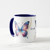 Mug Beau Bleu Imaginaire Star Swirl Papillon (Devant gauche)
