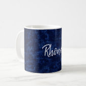 Mug Beau bleu moderne (Devant gauche)