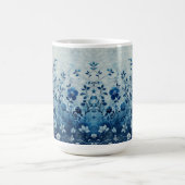 Mug Beau bleu Vintage Tropical Hawaiian Flowered (Centre)