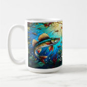 Mug Beau brochet de walleye dans le lac (Gauche)