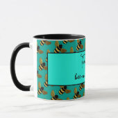 MUG BEAU BUMBLEBEE OR NOIR HAPPY BEE TEXTE BEE (Gauche)