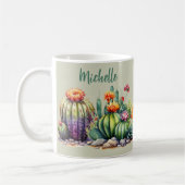 Mug Beau Cactus Flower Avec Nom (Gauche)