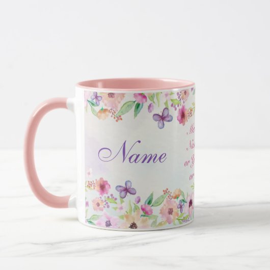 Mug Beau cadeau de nom personnalisé avec son sens (Gauche)