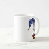 Mug Beau cadeau d'hippocampe pour l'arrière - plan de (Devant droit)