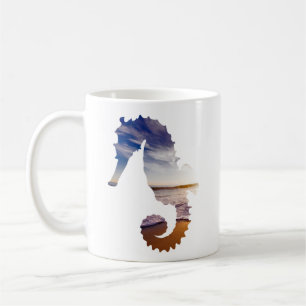 Mug Beau cadeau d'hippocampe pour l'arrière - plan de