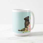 Mug Beau CARLIN noir style de dessin (Devant droit)