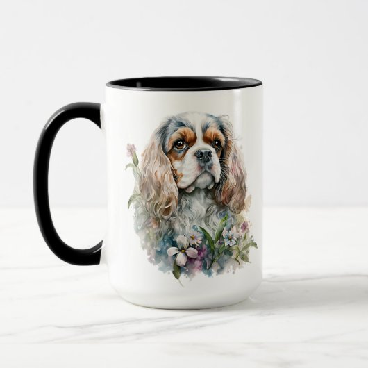 MUG BEAU CAVALIER DE COULEUR D'EAU ROI CHARLES SPANIEL (Gauche)