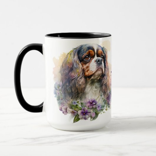 MUG BEAU CAVALIER DE COULEUR D'EAU ROI CHARLES SPANIEL (Gauche)