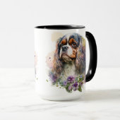 MUG BEAU CAVALIER DE COULEUR D'EAU ROI CHARLES SPANIEL (Devant droit)