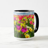 Mug Beau champ coloré de tulipe (Devant droit)