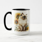MUG BEAU CHAT RAGDOLL AVEC SOUFFLEURS (Gauche)
