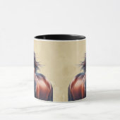 Mug Beau Cheval Brown Nom personnalisé (Centre)