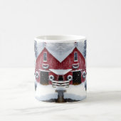 Mug Beau Cheval de Vacances avec Cardinal (Centre)