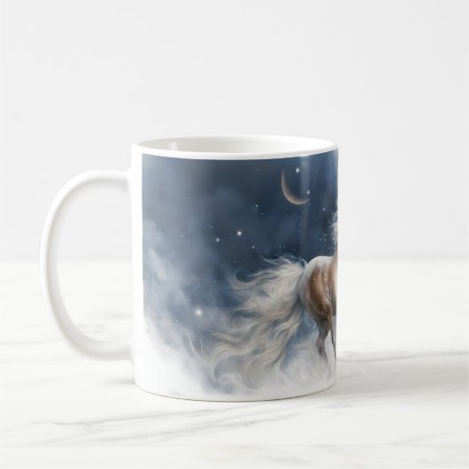 Mug Beau Cheval et Crescent Moon (Gauche)