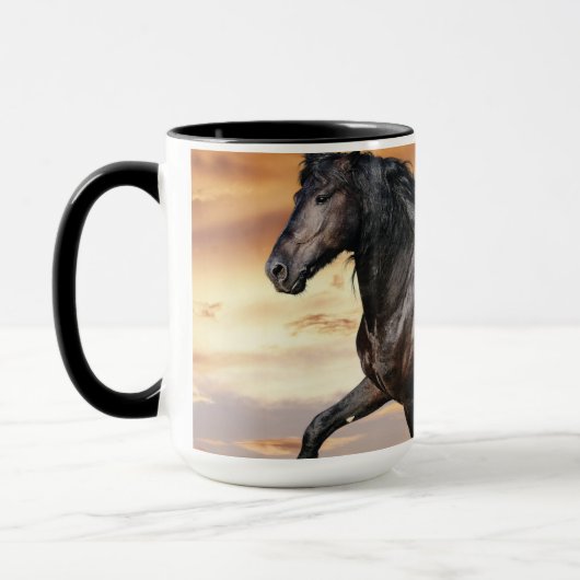 Mug Beau Cheval Noir (Gauche)