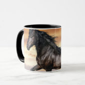 Mug Beau Cheval Noir (Devant gauche)