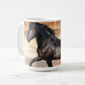 Mug Beau Cheval Noir (Devant gauche)