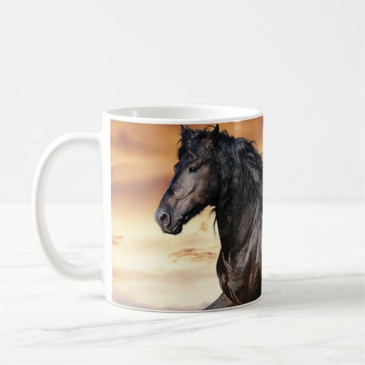 Mug Beau Cheval Noir (Gauche)