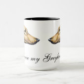 MUG BEAU CHIEN VERT DE COULEUR D'EAU (Centre)