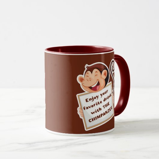 Mug Beau Chimpanzé (Devant droit)