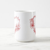 Mug Beau Coeur Floral (Centre)