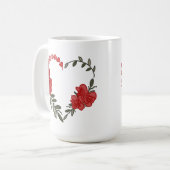 Mug Beau coeur Rose (Devant gauche)