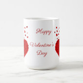 Mug Beau coeur rouge Saint Valentin (Centre)