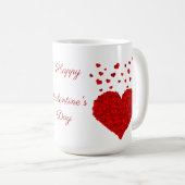 Mug Beau coeur rouge Saint Valentin (Devant droit)