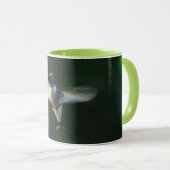 Mug Beau colibri dans la boug d'art en vol (Devant droit)