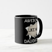 Mug BEAU COMME MA FILLE pour papa Drôle Père (Devant droit)