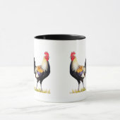 Mug Beau coq d'or de Gamcock d'Américain de Duckwing (Centre)