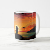 Mug Beau coucher de soleil (Devant droit)
