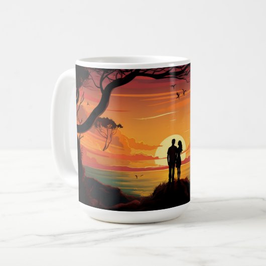 Mug Beau coucher de soleil (Devant gauche)